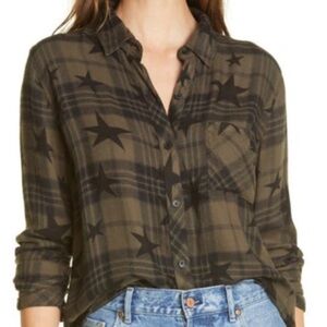 Rails Hunter button down in olive